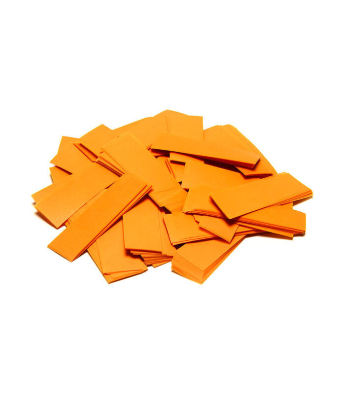 TCM FX - Lassú esésű Konfetti Téglalapok 55x17mm - Narancssárga - 1 kg